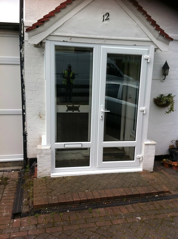 uPVC French doors fitted as front entrance in Putney