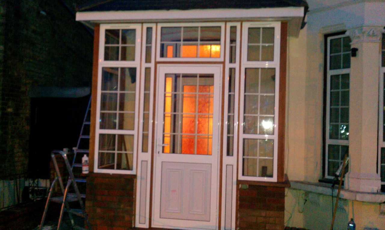 uPVC porch with Georgian bar glazing installed in Putney